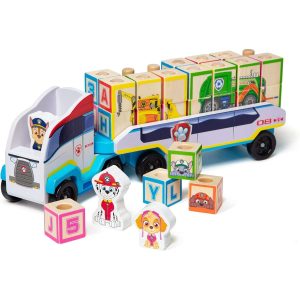 Paw Patrol Camion con cubi in legno
