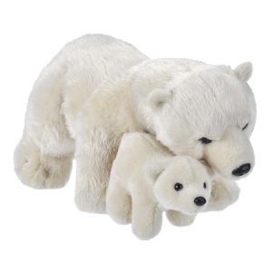 Peluche Orso Polare Mamma e Cucciolo
