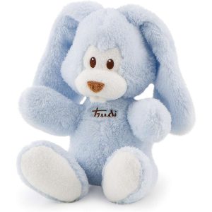 Trudi Peluche  Coniglio Cremino azzurro