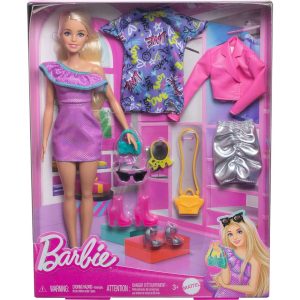 Barbie con abiti e accessori