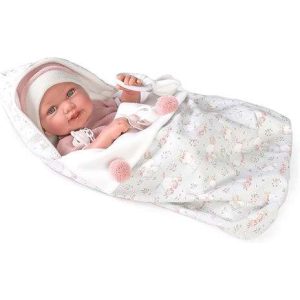 Bambola Reborn Pipa neonato con borsa coniglietto