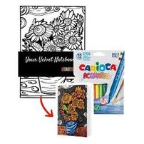 Colorvelvet Notebook A5 con Pennarelli Acquarellab