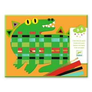 Djeco Crea con la carta intrecciamo gli animali