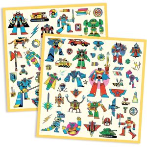 Djeco Adesivi Metallizzati Robot