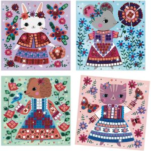 DJ09425 Djeco Mosaici Lovely Pets