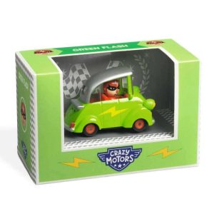 Dj05471 Macchinina Djeco Crazy Motors GREEN FLASH.