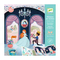 Dj08954 Djeco – Stickers Story Vita nel Castello
