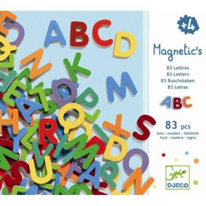 Djeco Mini lettere magnetiche di legno.